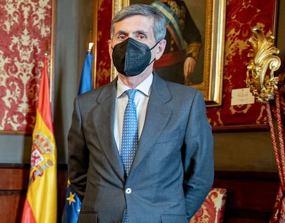 El presidente del Tribunal Constitucional, Pedro González-Trevijano, este miércoles, en el Senado.