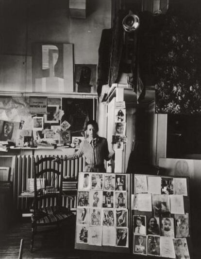 El pintor en su estudio parisino, en 1940.