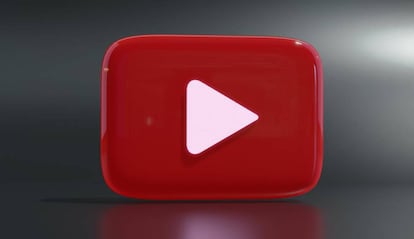 Logo YouTube fondo plata
