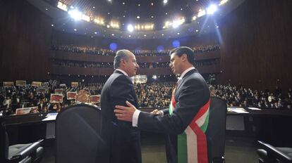 Calderón e Peña Nieto em 2012