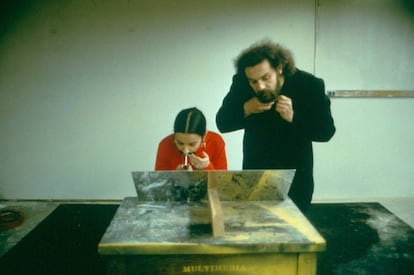 Ana Mendieta y su esposo, Carl Andre, en una 'performance' conjunta.