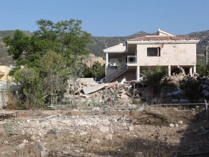 Runa de la casa que els terroristes van fer servir per fabricar explosius.