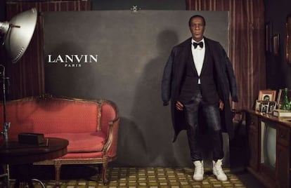 Uno de los modelos de Lanvin, en una foto de campa&ntilde;a.