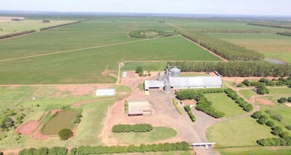 Planta de transformación de soja de la empresa.