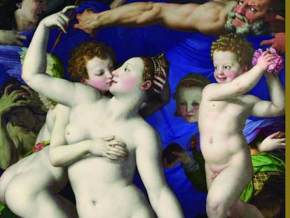 &#039;Venus, Cupido y las pasiones del amor&#039;, pintura de Agnolo Bronzino.