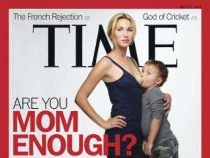 Polémica portada de 'Time' sobre la lactancia materna