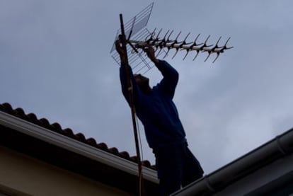 La implantación de la TDT obligó a reorientar las antenas.