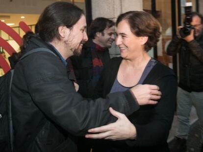 Pablo Iglesias y Ada Colau.