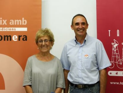 Rosa Serrano y Josep Gregori, fundadores de las editoriales T&agrave;ndem  y Bromera.