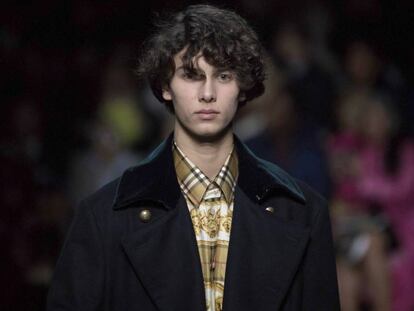 Nicol&aacute;s de Dinamarca en el desfile de Burberry en la Semana de la Moda de Londres el pasado s&aacute;bado.