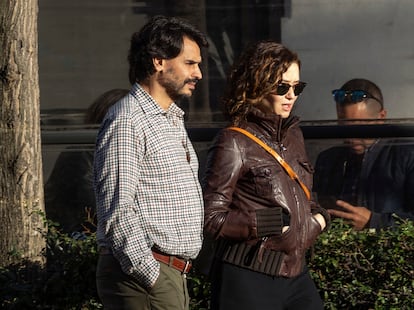 Madrid’s powerful rightwing regional president, Isabel Díaz Ayuso, and her partner, Alberto González Amador.