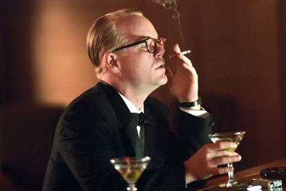 El actor Philip Seymour Hoffman en un fotograma de la película 'Truman Capot'