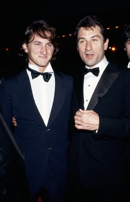 Sean Penn y Robert de Niro en 1984.