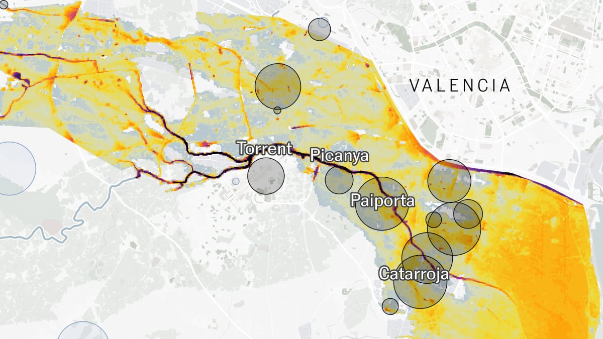 Predecible, devastadora y muy rápida: qué revela la simulación de la crecida de la Rambla del Poyo | Clima y Medio Ambiente