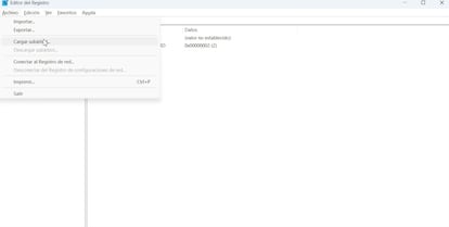 Editor del registro en Windows 11