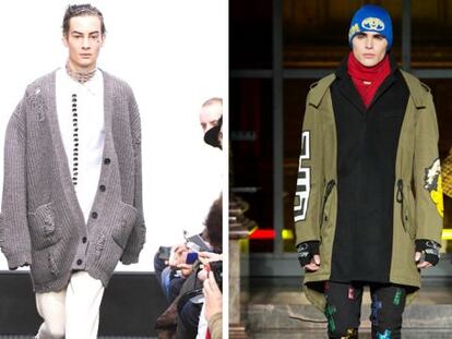 La tercera jornada de la pasarela masculina de Londres ha estado protagonizada por la deconstrucción subversiva de JW Anderson (izquierda) y las subculturas evocadas por Moschino.