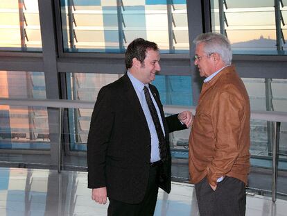 Joan Clos y Manuel Castells