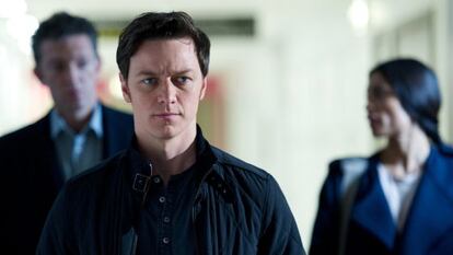 James McAvoy in a scene from Danny Boyle's Trance.