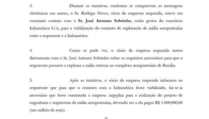 Em petição, Alúmi Publicidades destaca "requisitos necessários" para conseguir exploração de mídia externa em aeroporto: "far-se-ia necessário que fosse contratada a empresa Argeplan"