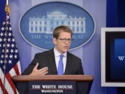 El portavoz de la Casa Blanca, Jay Carney.