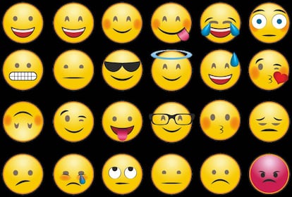 Algunos de los emojis más populares.