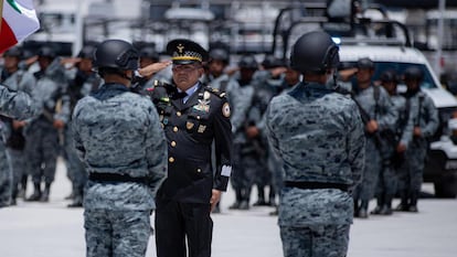 Víctor Hugo Chávez Martínez, durante un acto de la Guardia Nacional, el 4 de junio.