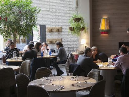 Comedor del restaurante Nest, en Madrid.