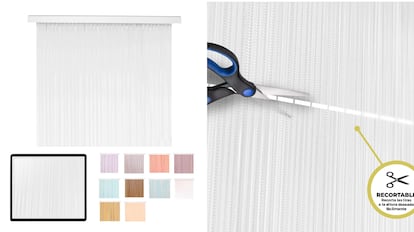 cortina plastico tiras