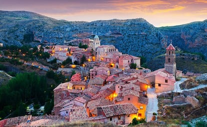 Vista del pueblo de Albarracín, en Teruel.