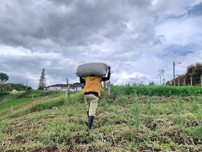 Campesinos benefactores de la vereda Las Mercedes, en el municipio de Marinilla, en Antioquia