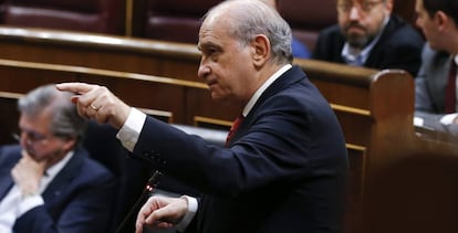 Jorge Fernández Díaz, el pasado 6 de abril, en el Congreso.