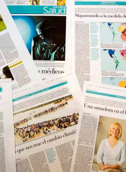 Páginas del nuevo suplemento de Salud, que comenzará a publicarse el 14 de abril.