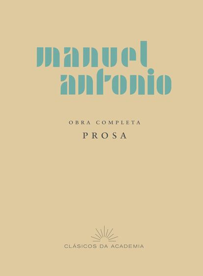 Portada do primeiro volume da obra completa de Manuel Antonio. Publicarase a comezos de 2011