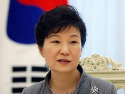 La presidenta sud-coreana, Park Geun-hye, durant una entrevista.