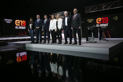 Els candidats a l'alcaldia de Barcelona a TV3.