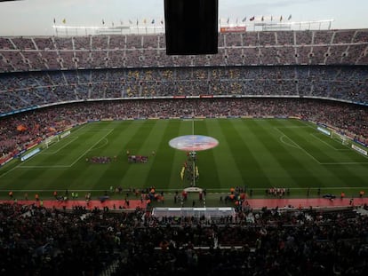 Imagen del Camp Nou en el duelo Barça-Villarreal.