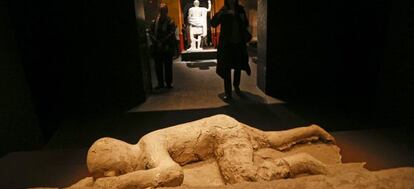 Un aspecto de la muestra 'Pompeya, catástrofe bajo el Vesubio'.