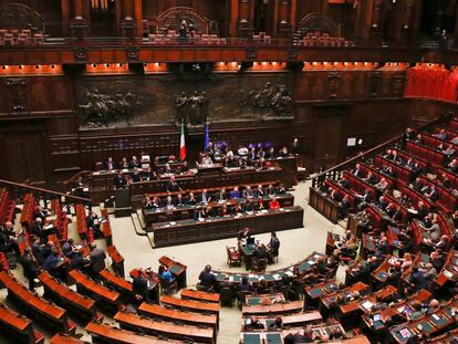 Vista general del Parlamento Italiano en la actual legislatura.