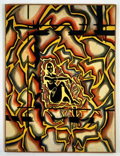 'LSD Self-Portrait from the Inside Out' (1966), obra de Adrian Piper en el MoMA.