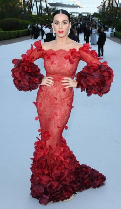 Katy Perry en la gala de amfAR, en Cannes.