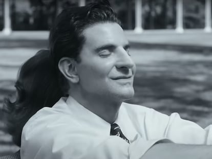 Bradley Cooper as Leonard Bernstein, in a still from 'Maestro.'