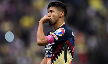 Peralta celebra su gol frente al Guadalajara.