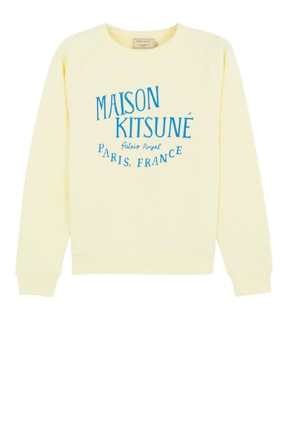 Amarillo palo y azul, la enérgica combinación de colores que propone Maison Kitsuné (150 euros).