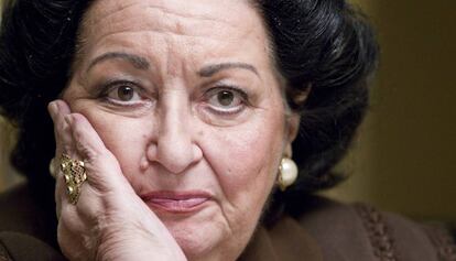 La soprano Montserrat Caballé.