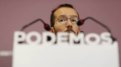 Pablo Echenique, secretario general de Podemos en Aragón y secretario de Organización de Podemos.