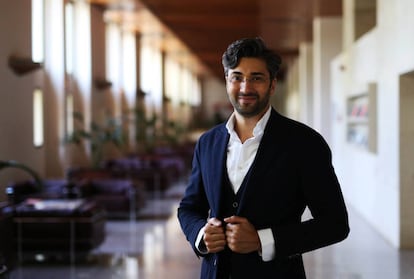 El director de orquesta David Afkham en el Auditorio Nacional. 