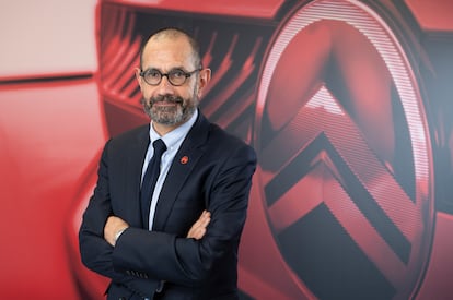 El CEO de Citroën, Thierry Koskas, en la sede de Stellantis en Madrid.