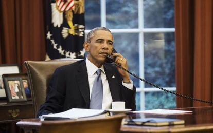 Obama habló con el rey de Jordania unas horas antes de su discurso.