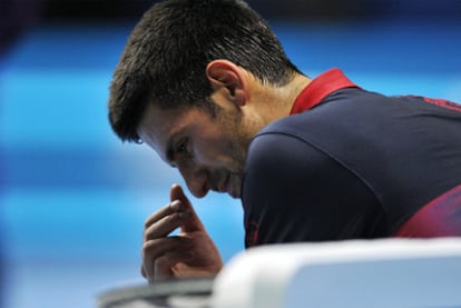 Djokovic, durante el encuentro