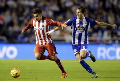 Correa, durante el partido ante el Deportivo.